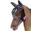 Hy Equestrian Mesh Full Mask with Ears and Nose - Black/Grape Royal